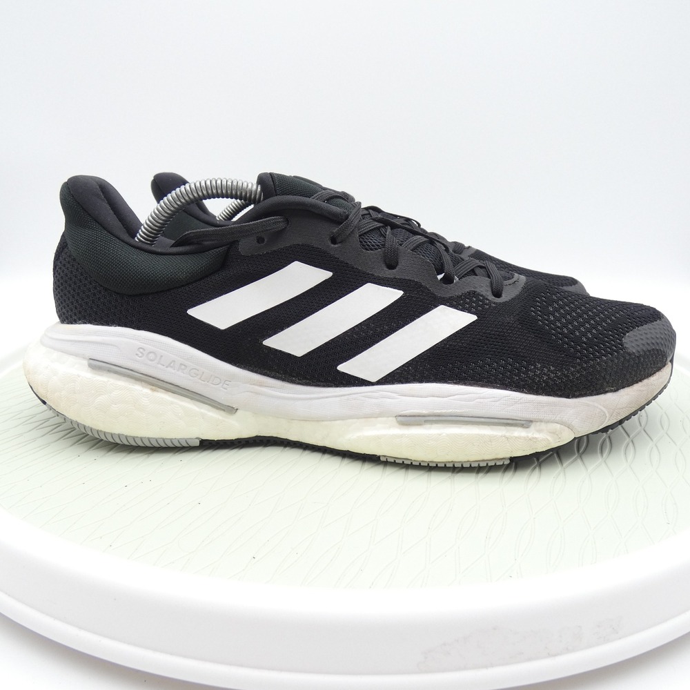 Adidas Solarglide 5 Mens Running Shoes Black White GX5468 Size 11 - Picture 3 of 9